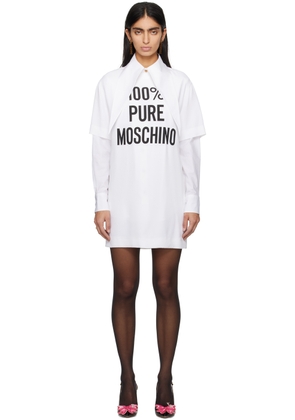 Moschino White '100% Pure Moschino' Minidress