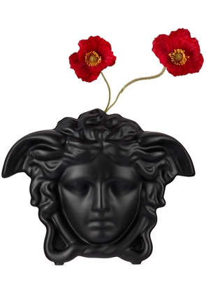 Versace Black Rosenthal Medusa Grande Vase, 30 cm