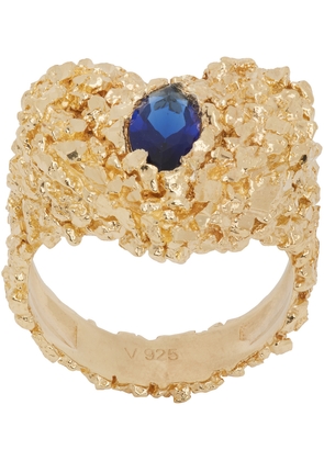 Veneda Carter Gold VC030 Sapphire Heart Ring