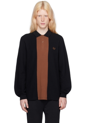 Fred Perry Black Paneled Polo