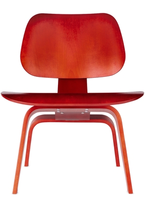 Herman Miller® Red Eames Molded Plywood Wood Base Lounge Chair