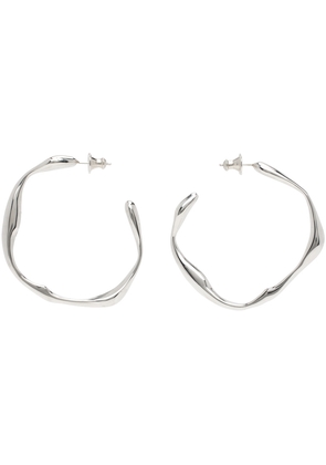 FARIS Silver Onda Hoop Medium Earrings