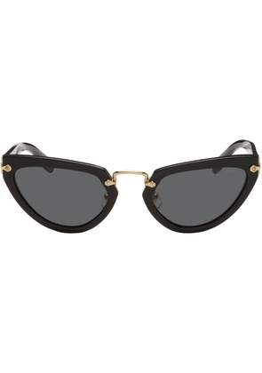Miu Miu Eyewear Black Cat-Eye Sunglasses