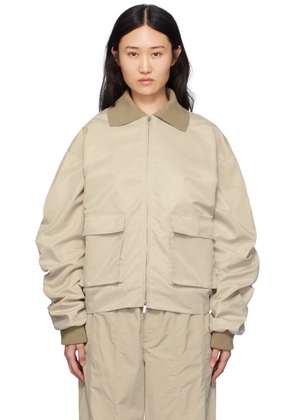 Birrot Taupe Love Bomber Jacket