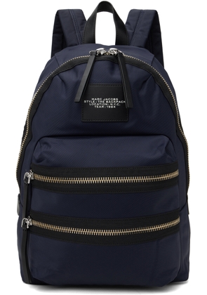 Marc Jacobs Navy 'The Biker Nylon' Large Backpack