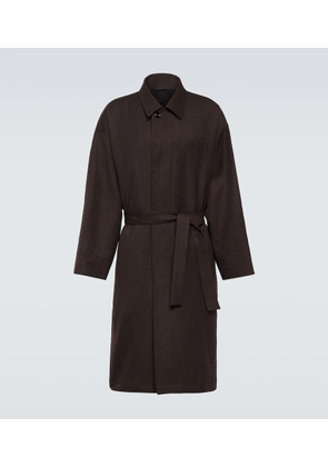 Lemaire Wool and linen gabardine overcoat