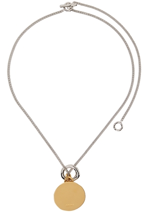 Jil Sander Silver & Gold Pendant Necklace