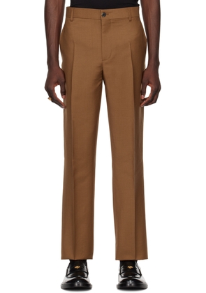 Versace Tan Tapered Trousers