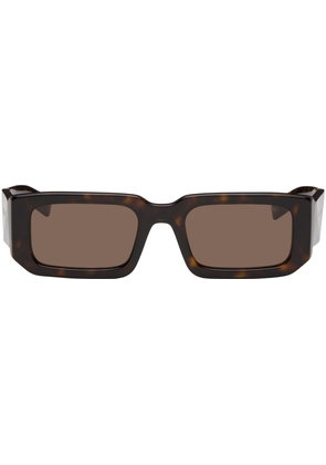 Prada Eyewear Tortoiseshell Chunky Sunglasses