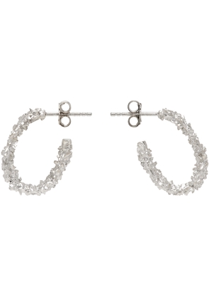 Veneda Carter Silver Small Open Hoop Earrings