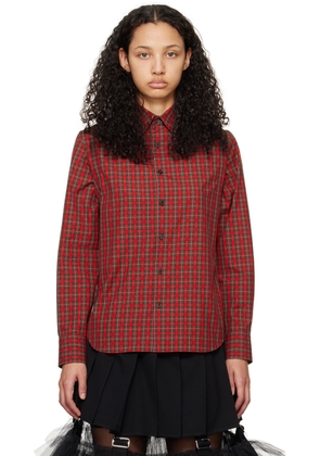 UNDERCOVER Red Detachable Sleeves Shirt