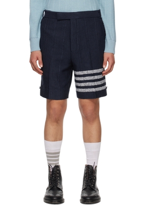 Thom Browne Navy 4-Bar Sack Shorts