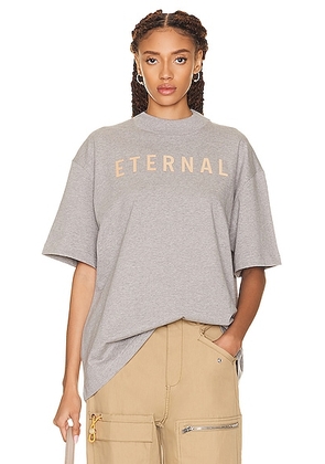 Fear of God Eternal T Shirt in Warm Heather Grey - Grey. Size XL/1X (also in XXL/2X).