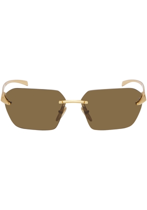 Prada Eyewear Gold Runway Sunglasses