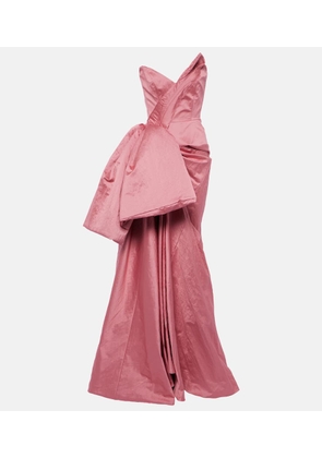 Maticevski Bow-detail Cotton-blend gown