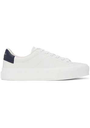 Givenchy White & Navy City Sneakers