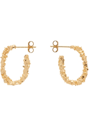 Veneda Carter SSENSE Exclusive Gold VC003 Small Open Hoop Earrings