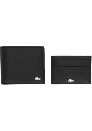 Lacoste Black Fitzgerald Wallet & Card Holder Set