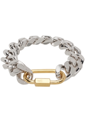 IN GOLD WE TRUST PARIS Silver Bold Curb Chain Bracelet