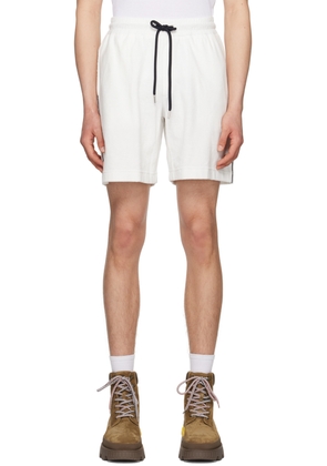 Moncler White Drawstring Shorts