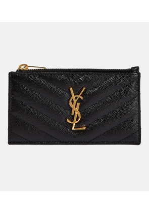 Saint Laurent Monogram zipped leather wallet