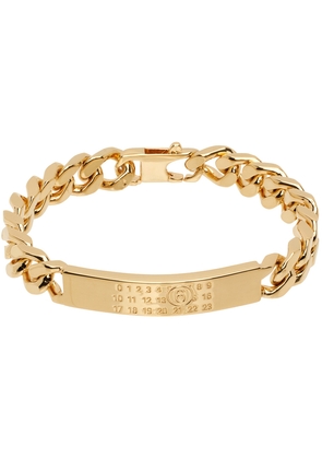 MM6 Maison Margiela Gold Classic Chain Bracelet