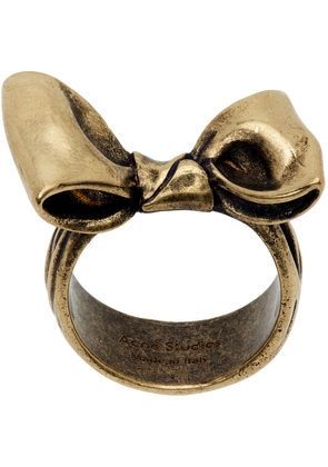 Acne Studios Gold Karen Kilimnik Edition Bow Ring