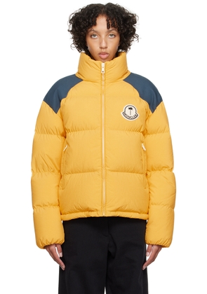 Moncler Genius Moncler x Palm Angels Yellow & Navy Nevis Down Jacket