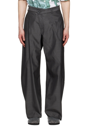 JW Anderson Gray Twisted Workwear Trousers