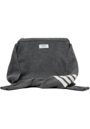 Thom Browne Gray 4-Bar Sweater Bag