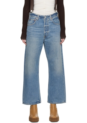Citizens of Humanity Blue Wide Leg Jeans