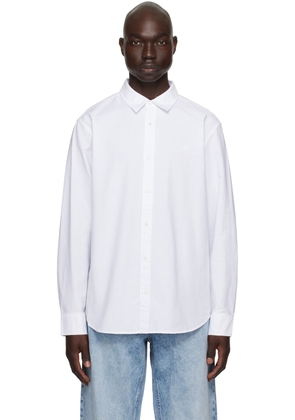 Calvin Klein White Embroidered Shirt
