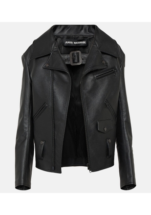 Junya Watanabe Faux leather biker jacket