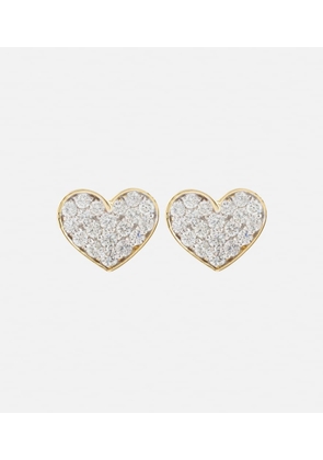 Stone and Strand You're Making Me Blush 10kt gold earrings with diamonds