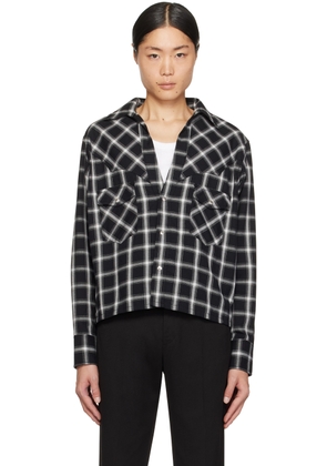 The Letters Black Check Shirt