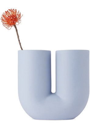 Muuto Blue Porcelain Kink Vase