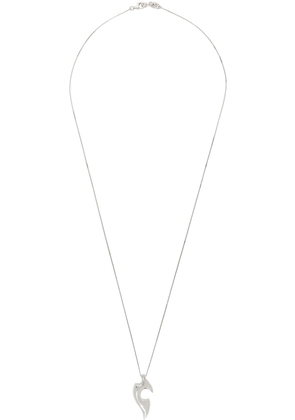 Bottega Veneta Silver Sharp Pendant Necklace
