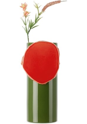 Vitra Green & Orange 'Découpage' Vase