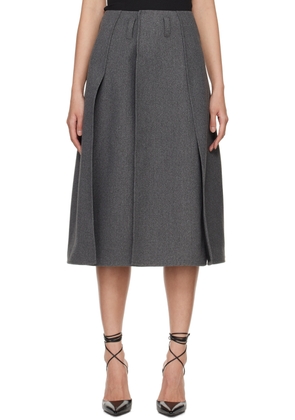 Beaufille Gray Serra Midi Skirt