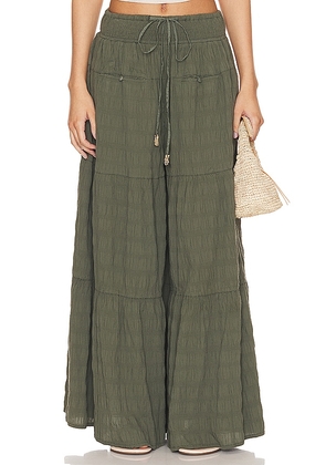 Free People In Paradise Wide Leg in Olive. Size M.
