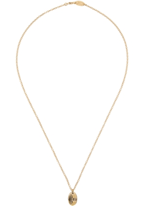 Vivienne Westwood Gold Tag Pendant Necklace