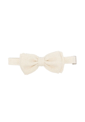 Lardini glitter-detail bow tie - Neutrals