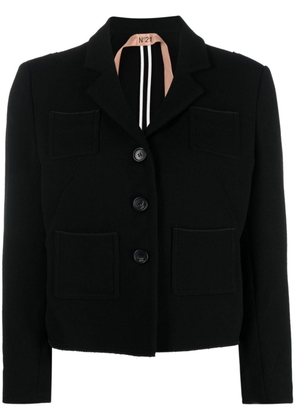 Nº21 notched-lapels wool-blend blazer - Black