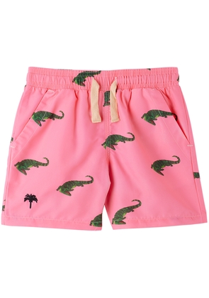 OAS Kids Pink Croco Swim Shorts