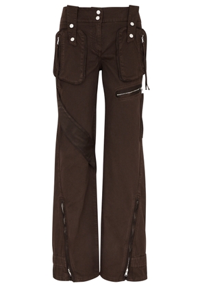 Blumarine Straight-leg Cargo Jeans - Dark Brown - 38 (UK6 / XS)
