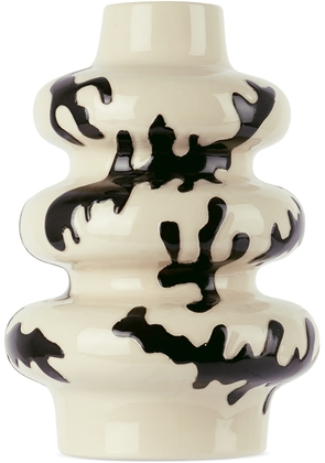 Marloe Marloe Off-White & Black Florence Vase