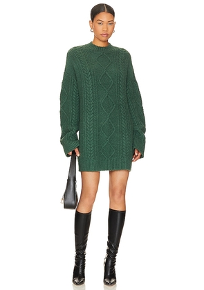Lovers and Friends Garcelle Sweater Dress in Dark Green. Size L, S, XL, XS.