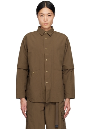 Archival Reinvent Brown Layered Shirt