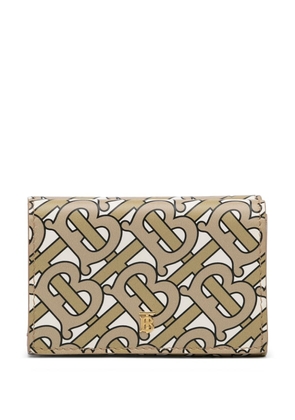 Burberry Pre-Owned 2000-2023 TB Monogram wallet - Neutrals