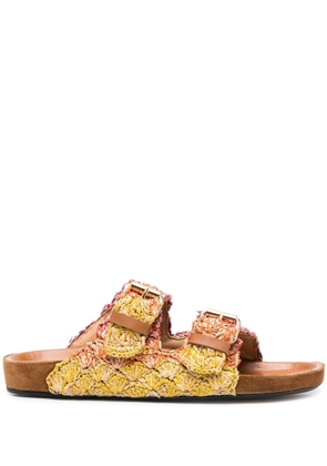 ISABEL MARANT slip-on buckled sandals - Yellow